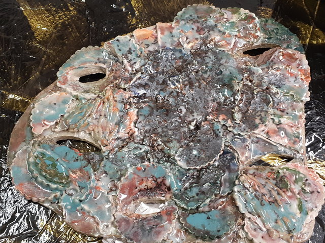Coral Ceramic Collage
