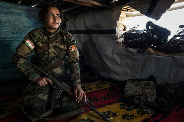 Parti Azadi Kurdistan soldier, Bashiqa Mountain, Iraqi Kurdistan 2016