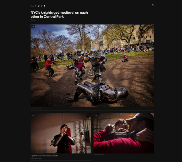 NYC's knights get medieval on each other in Central Park