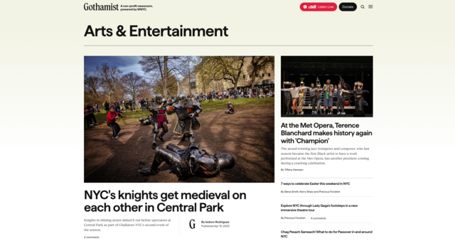 NYC's knights get medieval on each other in Central Park