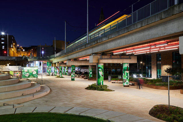 BROADMARSH NOTTINGHAM, DESIGNED BY MICHAEL GRUBB STUDIO