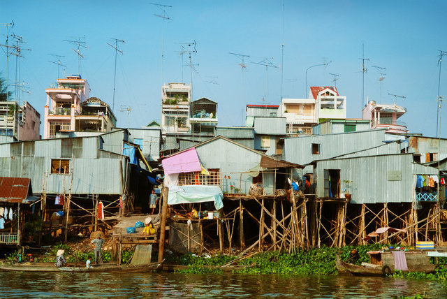 Stilt Houses on the Mekong