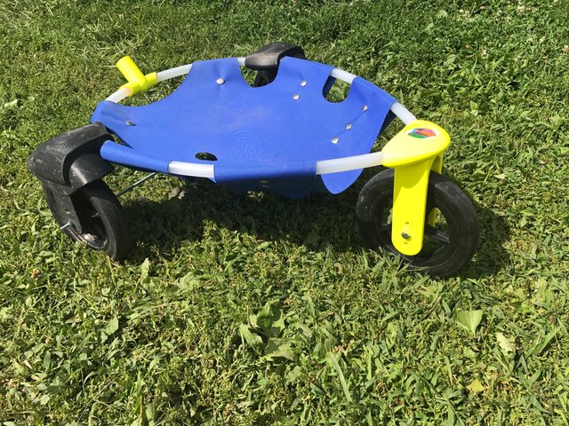 Scoby prosthetic and wheelchair