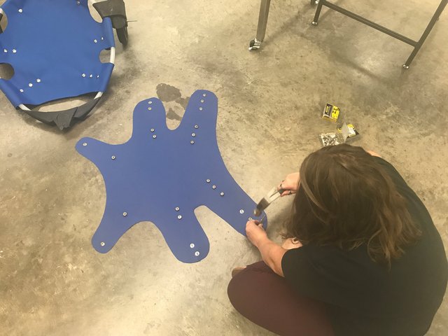 Scoby prosthetic and wheelchair