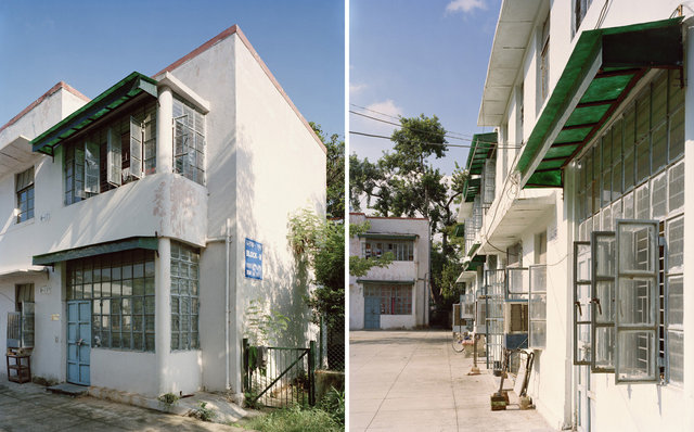 (L) Block M, Sarojini Nagar. (R) window detail, Block M, Sarojini Nagar.