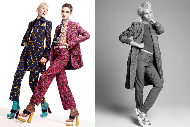 Vogue Australia. Aline Weber and Magda Laguinge. Smarty Pants, September 2012