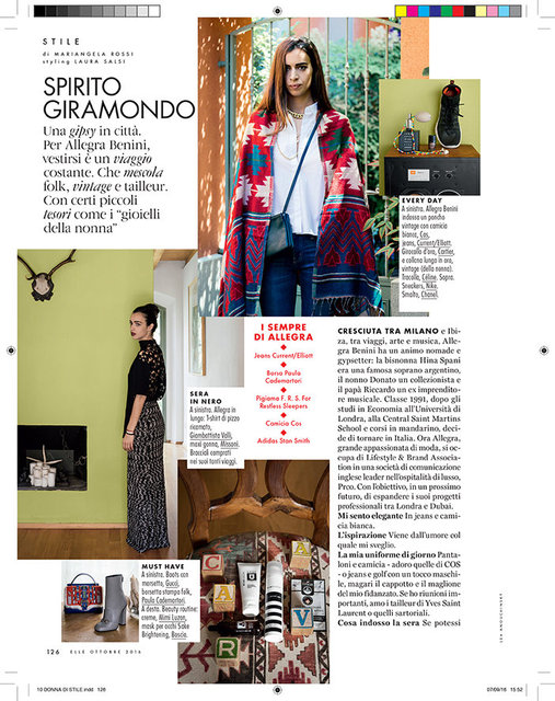 Elle Italia, October 2016
