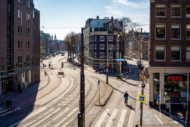 Nieuwezijdsvoorburgwal, Spuistraat 25 maart 2020 14:40