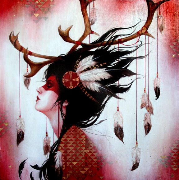 Red Caribou 30"x30" / 2010