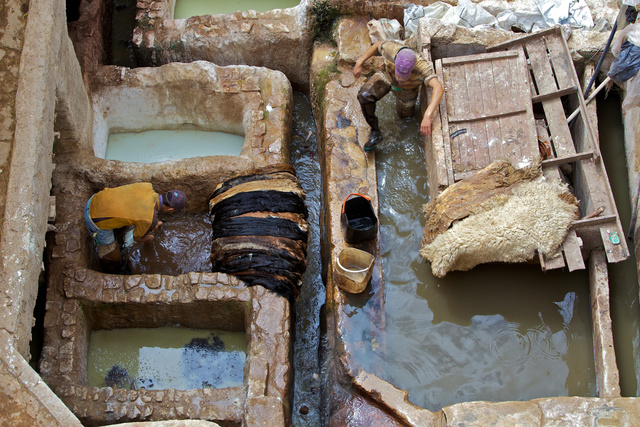 Open air Tannerie, Morocco