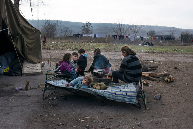 Refugees camp, Harmanli, Bulgaria