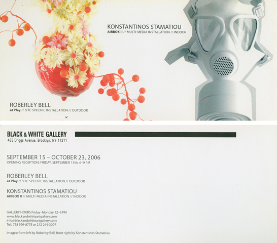 Black and White Gallery, invitation, 2006