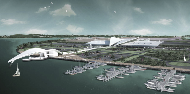 Ferry Terminal & Pedestrian Bridge - Rendered perspective