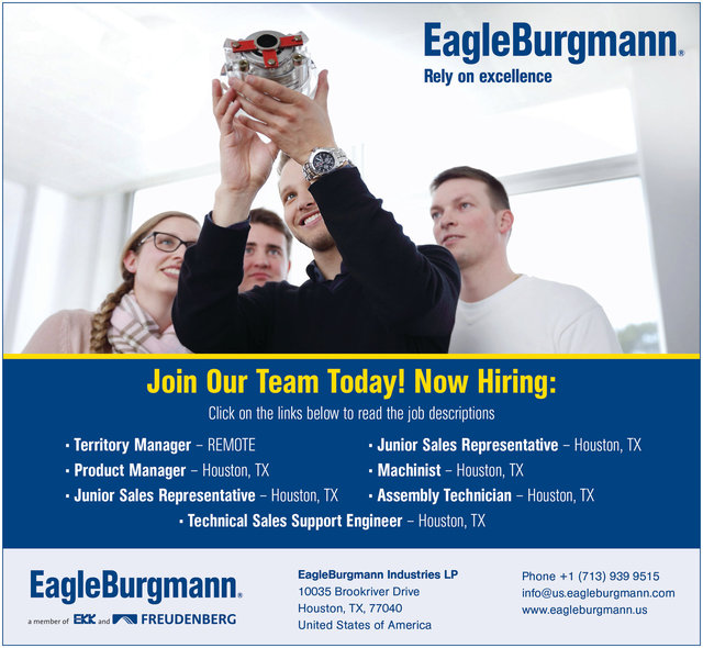 EagleBurgmann Recruitment Ad