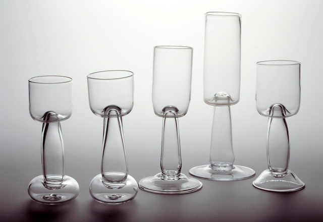 Five Prototype Wine Glasses