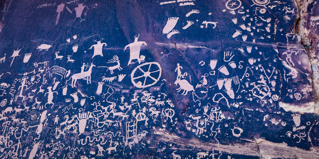 Newspaper Rock (Infra-Red)