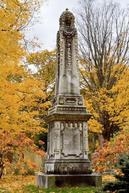 Victorian Sculpture at Forest Hills Cemetery