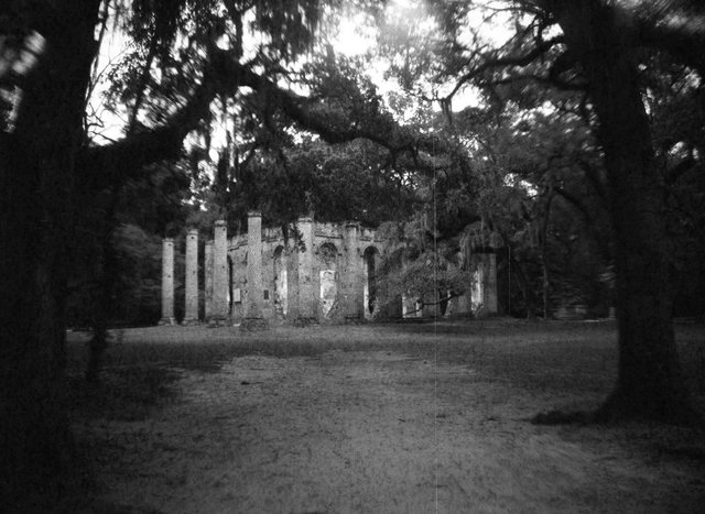 Sheldon Church ruins, South Carolina USA