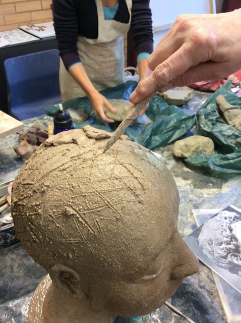 Scouring of the hard clay