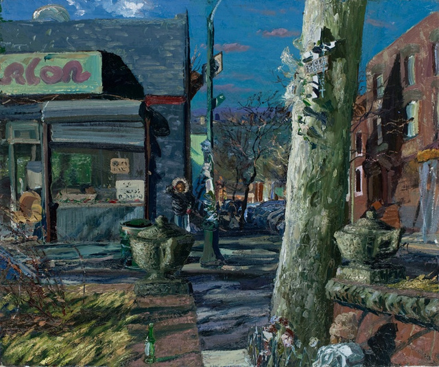 Sunset Park Barber Shop, 30 x 36" sold