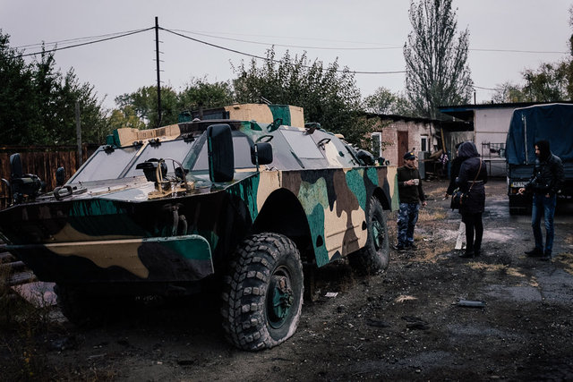 Armoured vehicle.