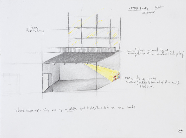 Installation drawing for the NSA Gallery