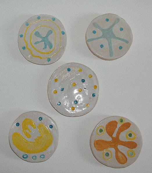 Set of 5 Coasters for Coffee Cup by Alison Gracie