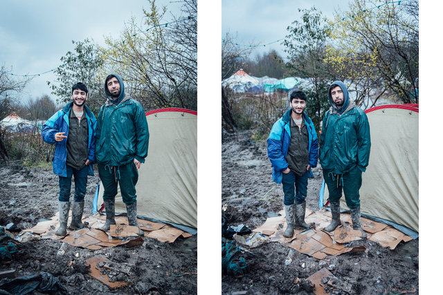 Grande-Synthe refugee camp.