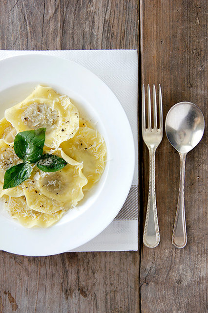 Sweet Potato and Cheddar Ravioli