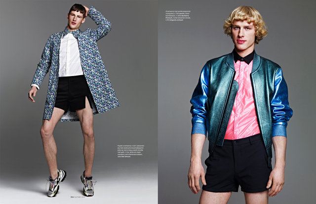 ELLE NL 2013 with Tino Zidane and Fredrik Meijnen fashion editor Thomas Vermeer