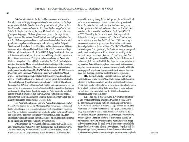 EIKON MAGAZINE, N. 86, MAY 2014