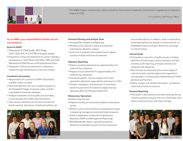 CNA Recruiting Program Tri-Fold Brochure