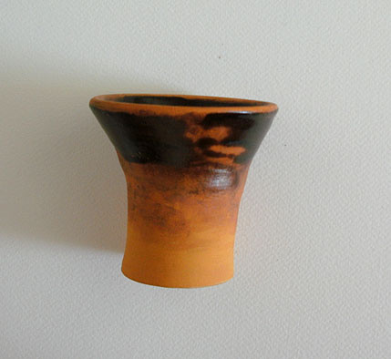 Yellow Ochre pot by Alison Gracie