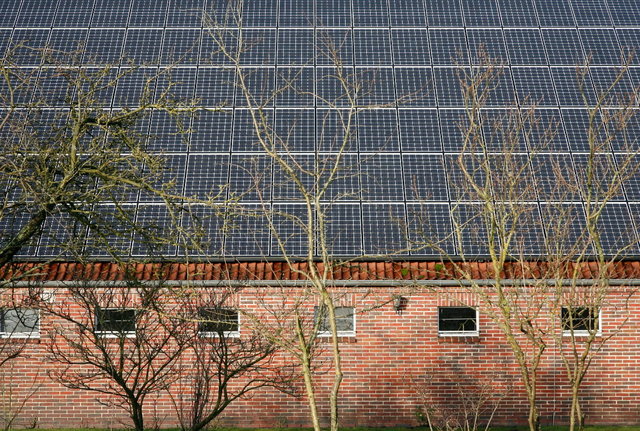 zonnepanelen op schuur