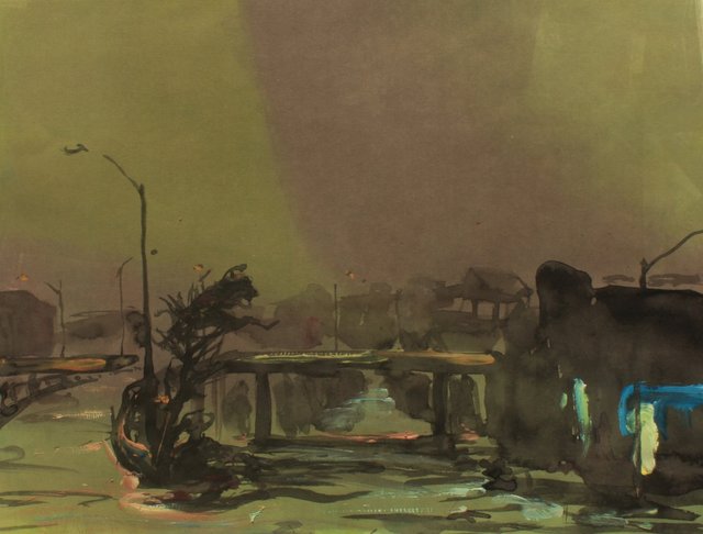 Sunset Park 22 x 29"