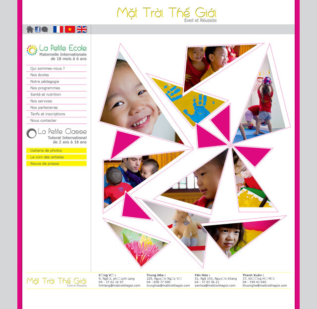 <font color="#aaa7a6">Page d'accueil La petite ecole.</font>