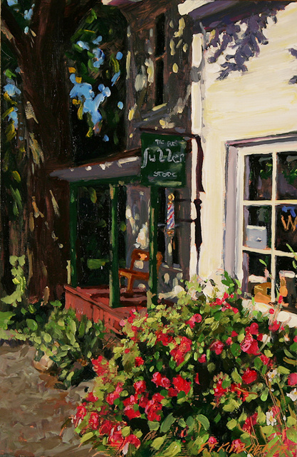 Island Shop, Morning, Fourth of July (Study)