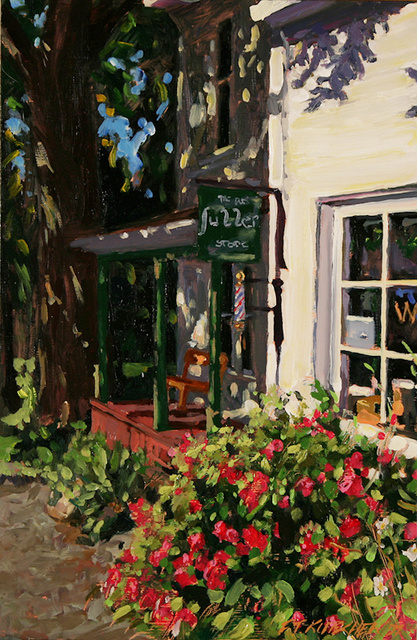 Island Shop, Morning, Fourth of July (Study) 