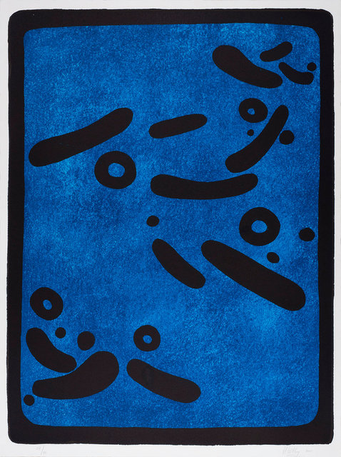 Floating in Dark Blue