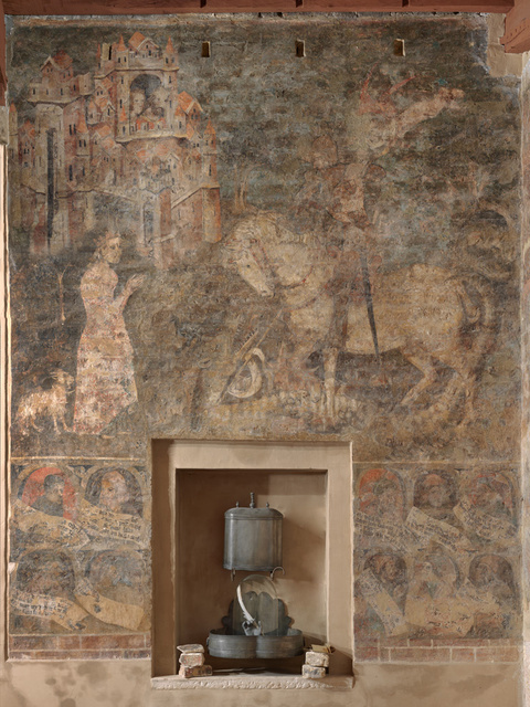 Medieval wallpainting