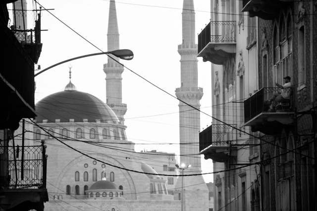 View on the mosque in Gemayze