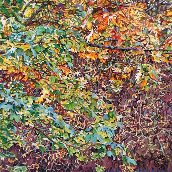 Nature 7 90x90 akryl płótno 2015 (wł. pryw.)