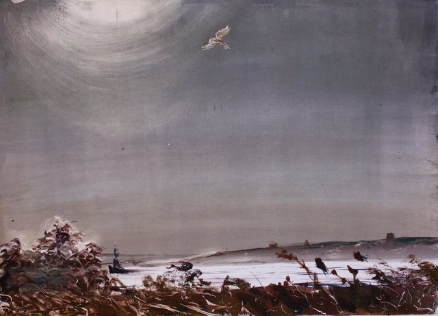 Falcon Ahunting 22 x 30"