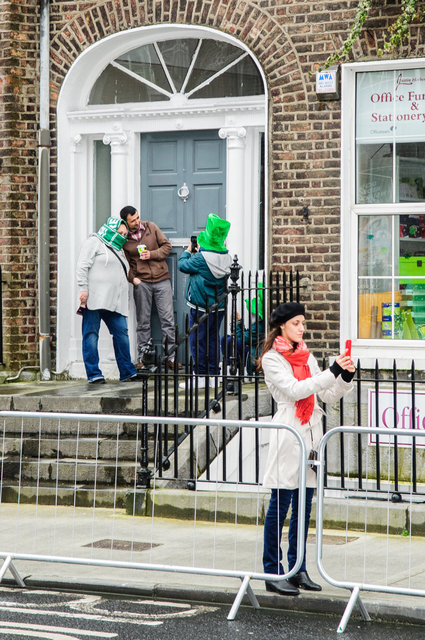 Waiting for the Marching Bands (O'Connell Street, Limerick)