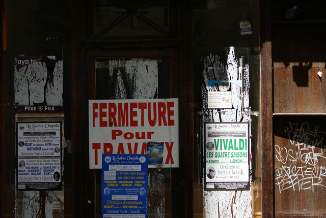 fermeture pour travaux