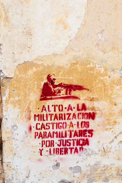 Stop the Militarization! Punish the paramilitaries! For Justice and Liberty