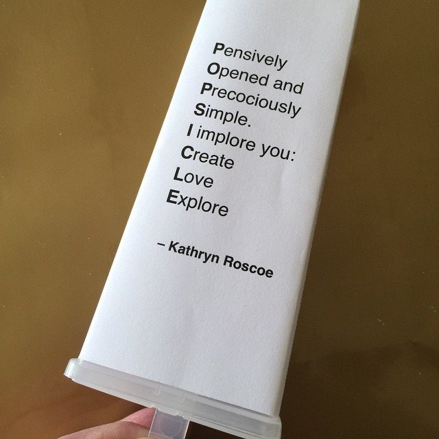 Poetry Pop of the Day