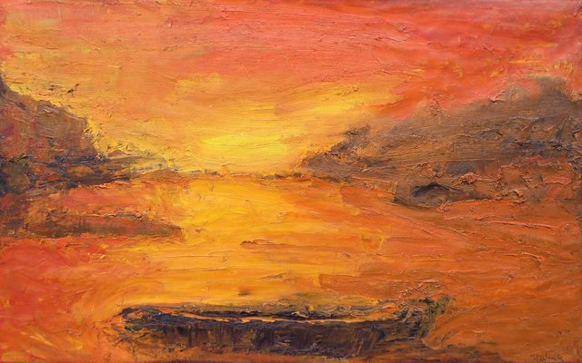 Crépuscule orange