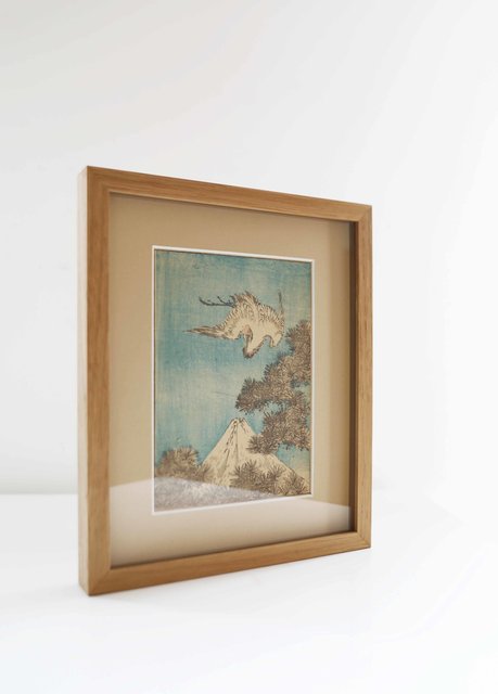 Vol d'aigrette et Mont Fuji (1849)