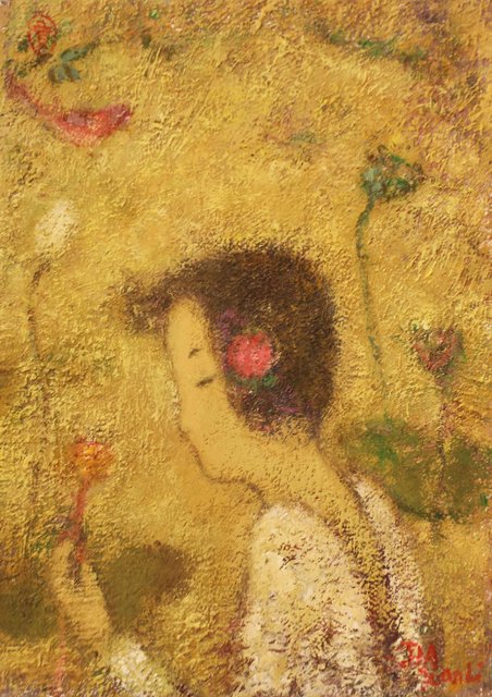 Jeune fille à la fleur